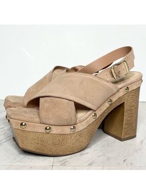 Vince Camuto Jenevya Platform Slingback Heeled Sandal 8.5 M